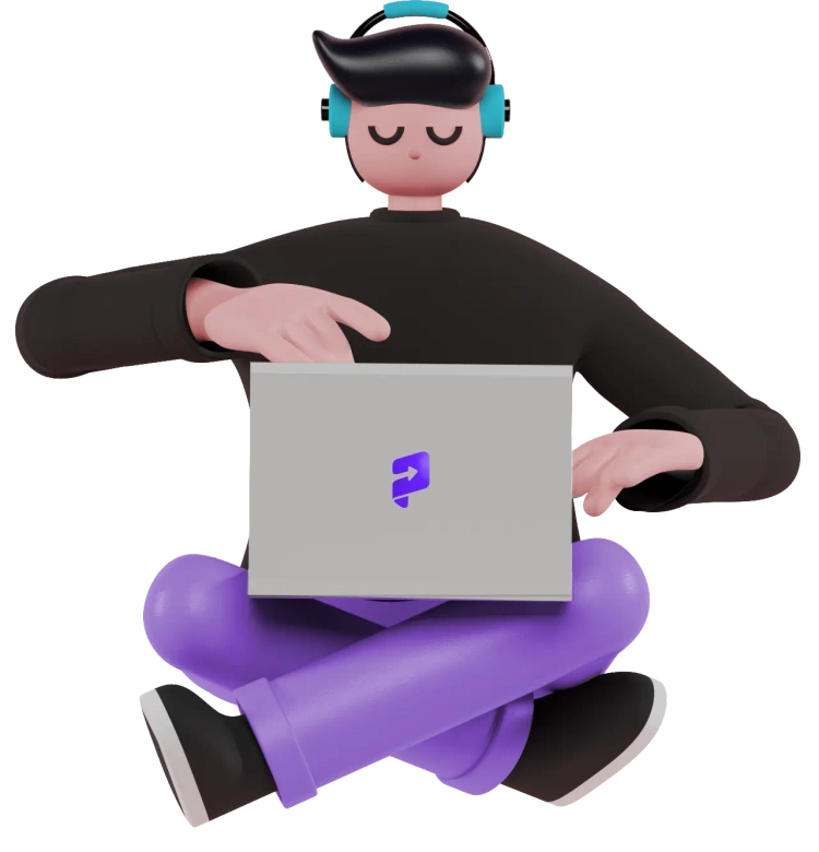 Imagen persona sentada con notebook
