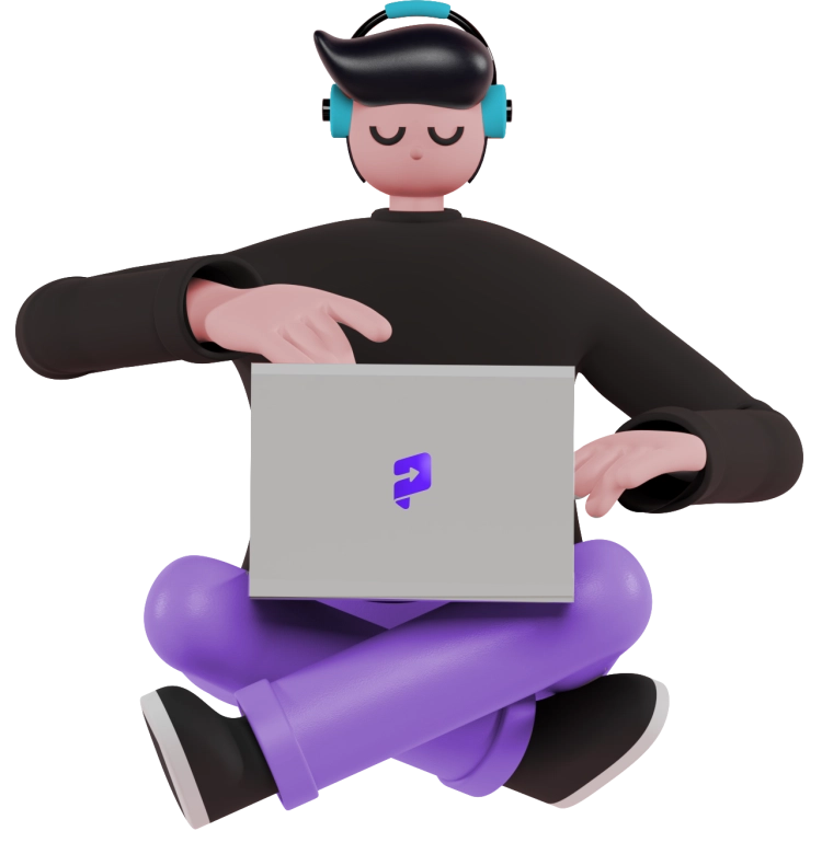 Imagen persona sentada con notebook