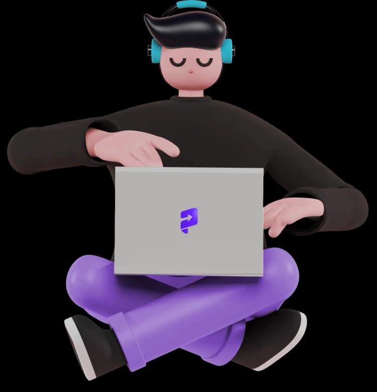 Imagen persona sentada con notebook